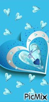 O amor é azul 动画 GIF
