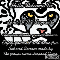welcome to land of the leopards - GIF animado gratis