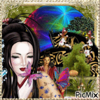 geisha geanimeerde GIF