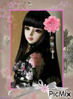 Oriental doll κινούμενο GIF