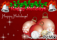 HAPPY HOLIDAYS - Bezmaksas animēts GIF