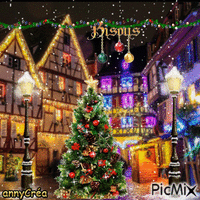 Noël à Strasbourg - La Petite France - GIF animé gratuit