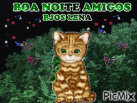 BOA NOITE FUNDO ARVORE - 無料のアニメーション GIF