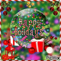 Happy Holidays animasyonlu GIF