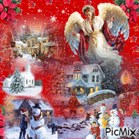 Angel de Navidad - GIF animé gratuit