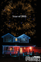 Year of 2018 animēts GIF