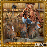 t'as le look coco miss western - GIF animado gratis