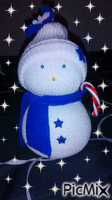 My Handmade Sock Snowman - Animovaný GIF zadarmo
