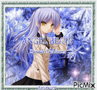 Angel Beats, Pic' de passage sur Kanade Tachibana. - GIF animé gratuit