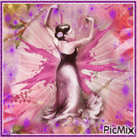 rose et violet - GIF animado grátis