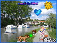 canal du midi - Darmowy animowany GIF