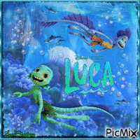 Disney Pixar Luca animovaný GIF