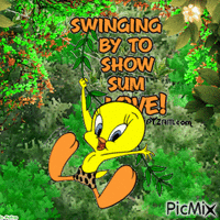 swing by to show love Animated GIF