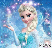 Reine des neiges - GIF animado gratis