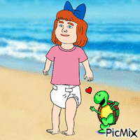 Elizabeth and Shelby (my 2,495th PicMix) animovaný GIF