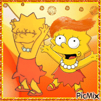 Lisa Simpson az Orange-ban アニメーションGIF