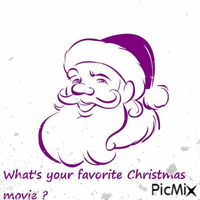 Purple Santa - GIF animé gratuit