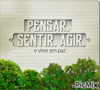 Pensar Sentir Agir. animovaný GIF