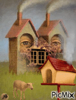 Casas de campo animovaný GIF