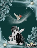 la melancolie d'un ange - Безплатен анимиран GIF