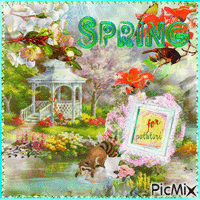 Spring Scene~ for potutori - GIF animé gratuit