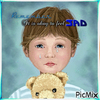 Remember it is ok to feel sad - Free animated GIF