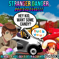 Stranger Danger Hetalia анимиран GIF