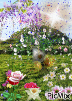 hermoso jardin - 無料のアニメーション GIF