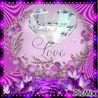 love purple animeret GIF