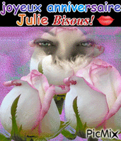 anniversaire julie - Ücretsiz animasyonlu GIF