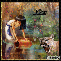 fantasy jungle animerad GIF