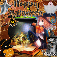happy halloween - GIF animado gratis