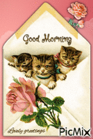 Good Morning, vintage cats