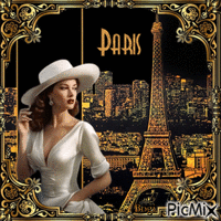 Paris- night view... - Bezmaksas animēts GIF