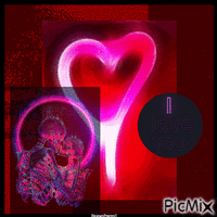 Neon Love - Безплатен анимиран GIF