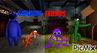 Rainbow friends 🎃 GIF animata
