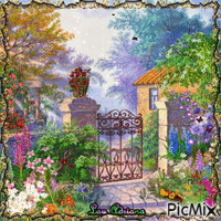 Jardín soñado animovaný GIF