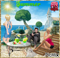 summer is in the air - GIF animé gratuit