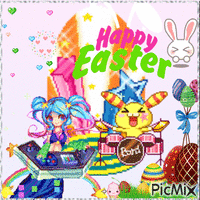 Kawaii Easter animerad GIF