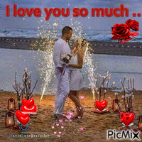 I love you so much - GIF animate gratis