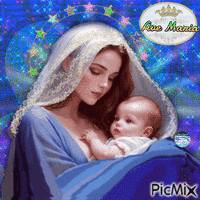 Maria Santissima madre di Gesù animirani GIF