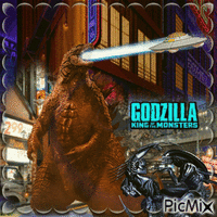 Godzilla animasyonlu GIF