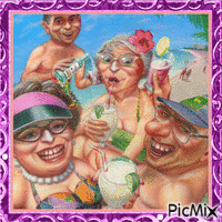 GRANNIES ON VACATION - Free animated GIF