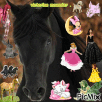 les chevaux et puis les princesses . animuotas GIF