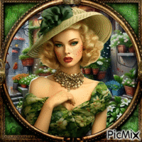 Lady in Green/Vintage
