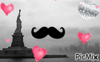 Moustache ♥ - GIF animado gratis