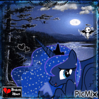 Princess Luna My Little Pony MLP - Gratis animerad GIF