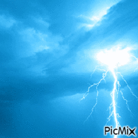 blue lightning - Δωρεάν κινούμενο GIF