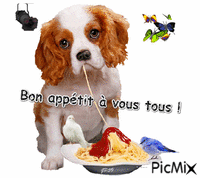 Bon appétit à vous tous ! - Animovaný GIF zadarmo