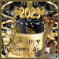 Bonne année 2023 BIBI Animated GIF